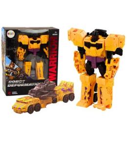 Auto-Robot z bronią 2w1 transformacja żólty