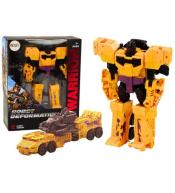 Auto-Robot z bronią 2w1 transformacja żólty