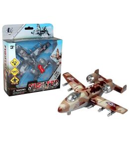 Samolot metalowy światło i dźwięk