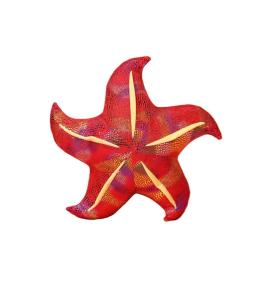 Poduszka pluszowa rozwgwiazda czerwona 45cm