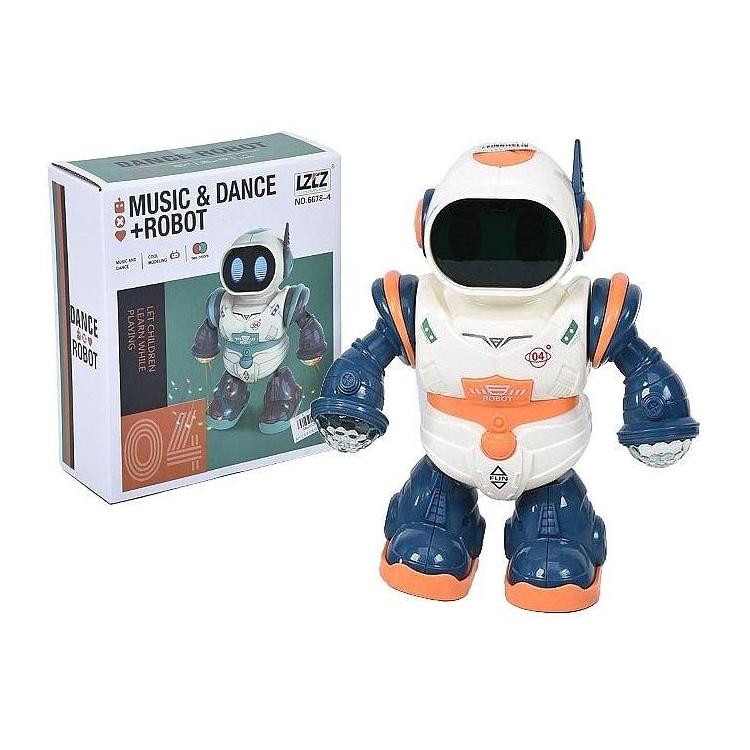 Robot na baterie tańczący światło muzyka
