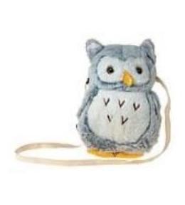 Torebka pluszowa sowa