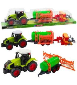 Traktor farmerski cysterna + zagrabiarka