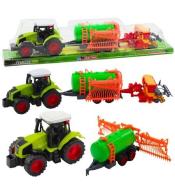 Traktor farmerski cysterna + zagrabiarka