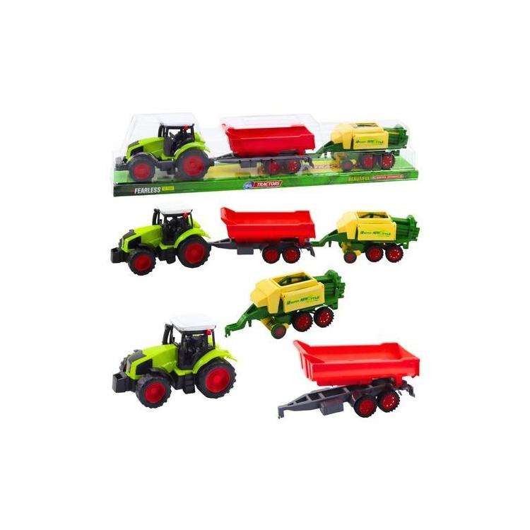 Traktor rolniczy z przyczepą