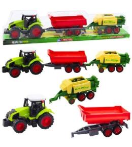 Traktor rolniczy z przyczepą