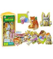 Magnesy drewniane Zwierzęta 20szt