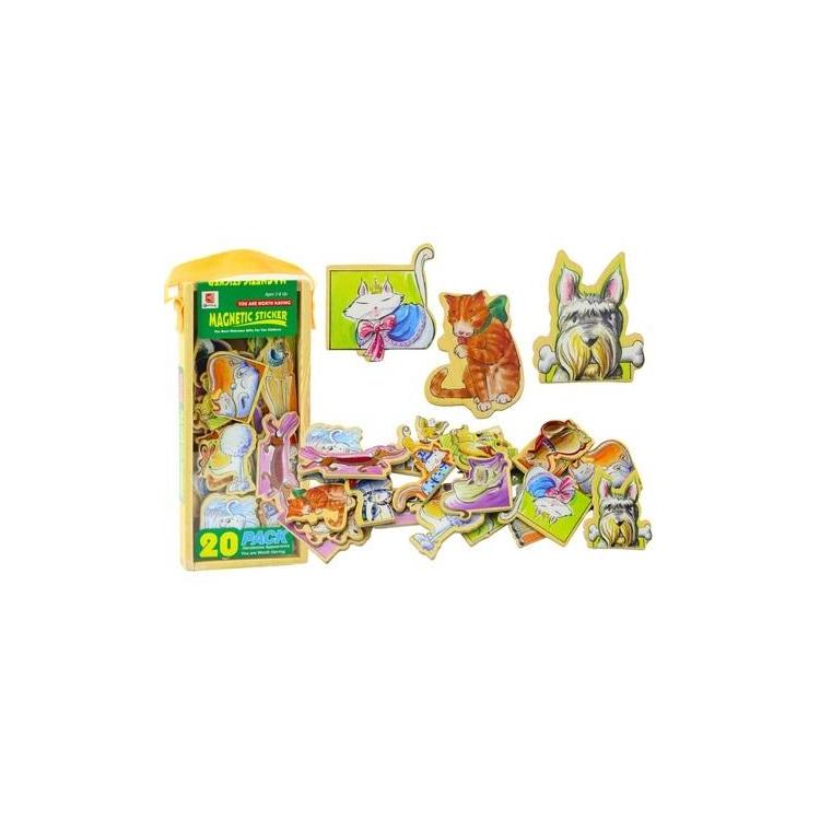 Magnesy drewniane Zwierzęta 20szt