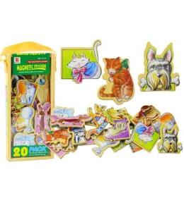 Magnesy drewniane Zwierzęta 20szt