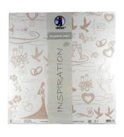 Papier do scrapbookingu ślub 5 arkuszy