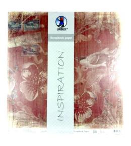 Papier do scrapbookingu Kwiaty i ptaki 5 arkuszy