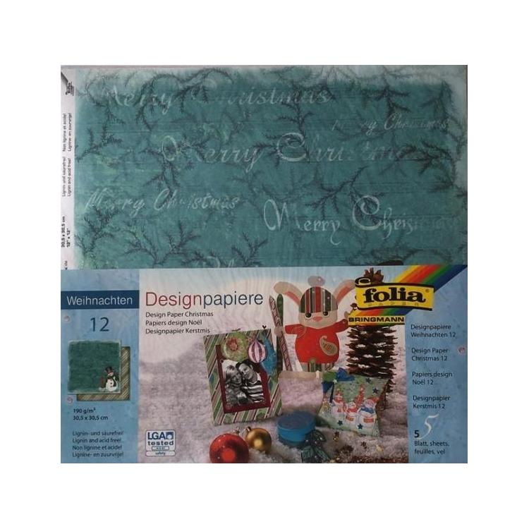 Design-papier 190 g/m2 30,5x30,5cm 5ark