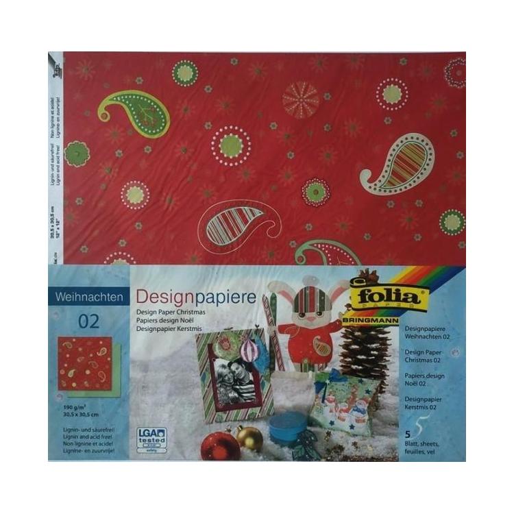 Design-papier 190 g/m2 30,5x30,5cm 5 arkuszy