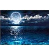 Mozaika diamentowa księżyc 30x40cm