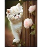Mozaika diamentowa kotek 30x40cm