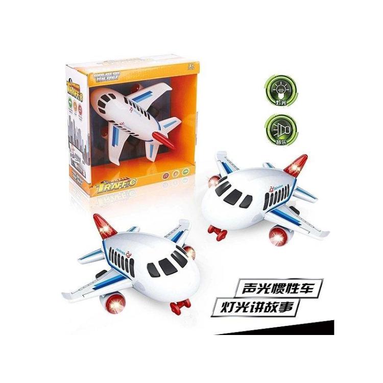 Samolot pasażerski ze światłem i dźwiękiem