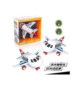 Samolot pasażerski ze światłem i dźwiękiem