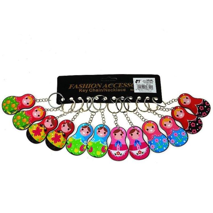 Brelok matrioszka plastikowa (12szt)