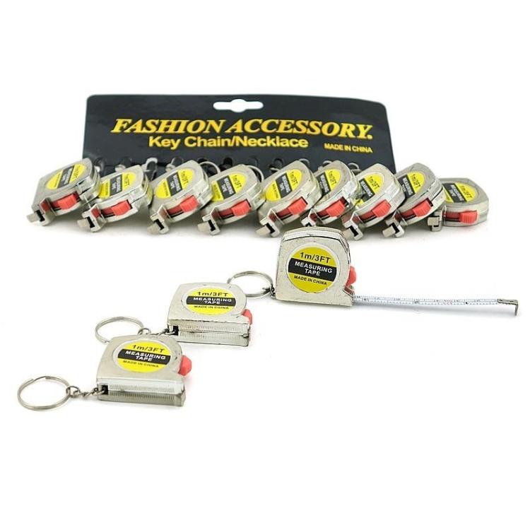 Brelok miarka 1m metalowa (12szt)