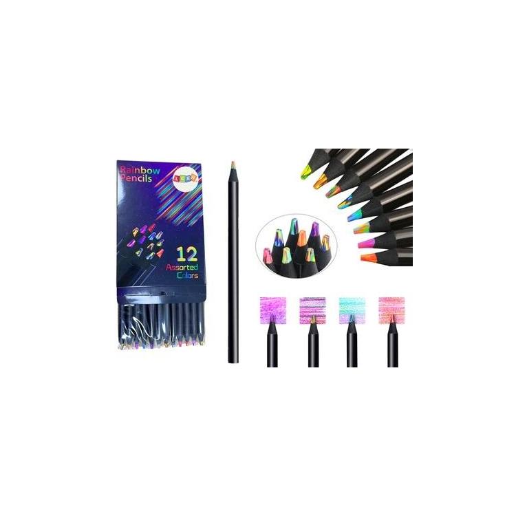 Kredki ołówkowe kolorowe pkrągłe 12szt