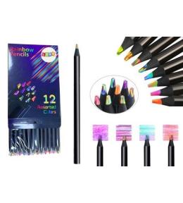 Kredki ołówkowe kolorowe pkrągłe 12szt