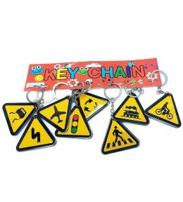Brelok plastikowy znak drogowy (12szt)