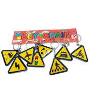 Brelok plastikowy znak drogowy (12szt)