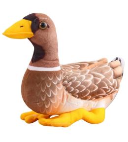 Maskotka Kaczka brązowo żółta 28cm