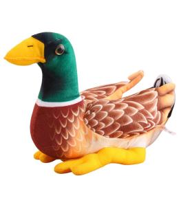 Maskotka Kaczka brązowo zielona 28cm