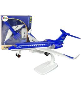 Samolot pasażerski G-650 z napędem niebieski