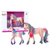 Figurki kolekcjonerskie jednorożec z młdym