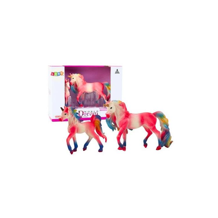 Figurki kolekcjonerskie jednorożec z młodym