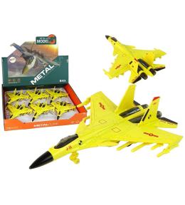 Samolot myśliwski z napędem frykcyjnym 1:72 żółty