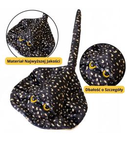 Maskotka Płaszczka przytulanka czarna 50cm