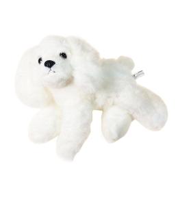Pies pluszowy biały 25x24cm
