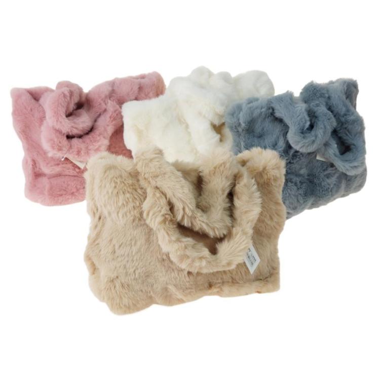 Torebka pluszowa 35x30cm MIX