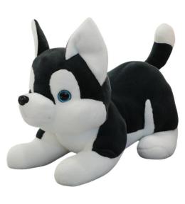 Maskotka przytulanka Husky czarno biały 30cm