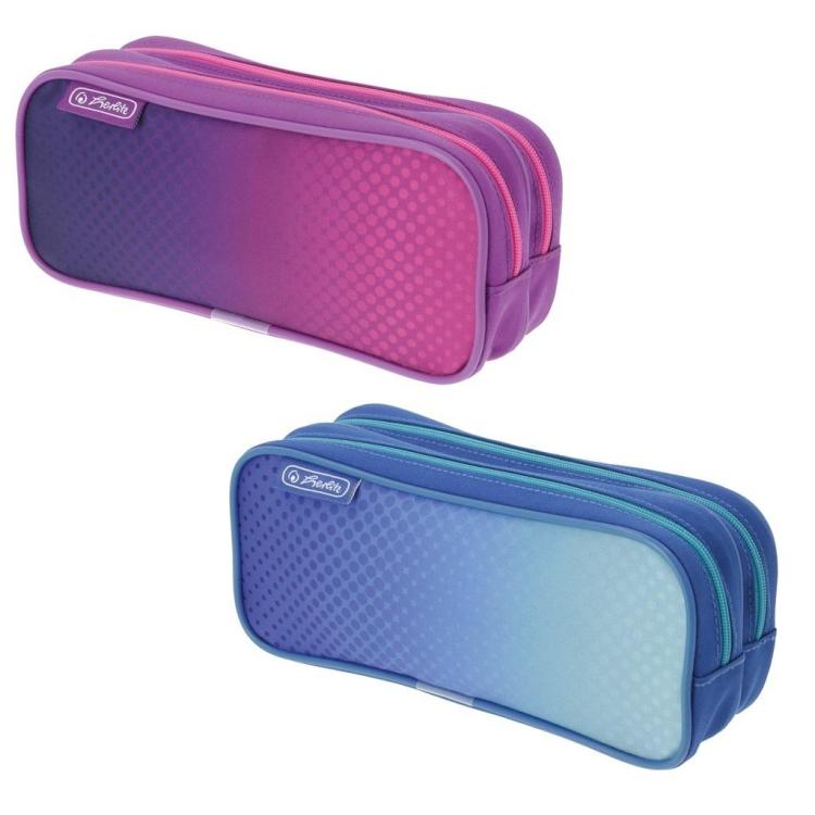 Piórnik kosmetyczka podwójny mix