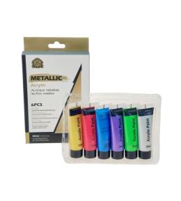Zestaw 6 farb akrylowych