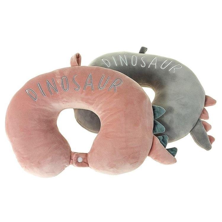 Poduszka podróżna Dinozaur 33x24cm MIX