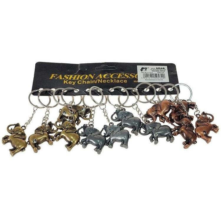 Brelok słoń metalowy (12szt)