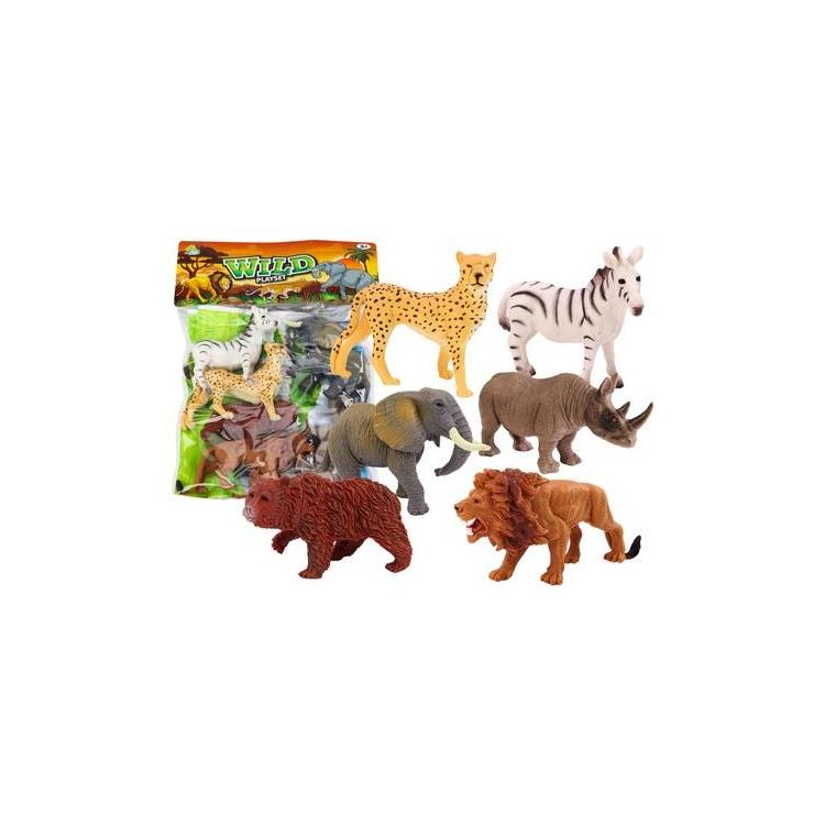 Zestaw figurek dzikich zwierząt 6szt