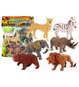 Zestaw figurek dzikich zwierząt 6szt