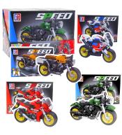 Klocki konstrukcyjne motocykl robot 2w1 MIX