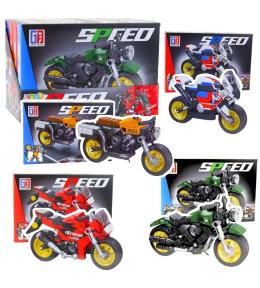 Klocki konstrukcyjne motocykl robot 2w1 MIX