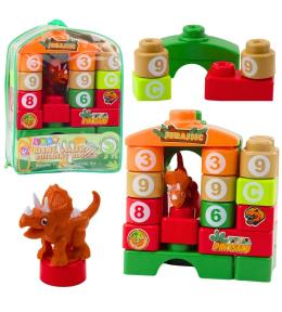 Klocki konstrukcyjne edukacyjne cyfry litery