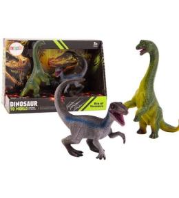 Figurki dinozaurów Brachinozaur Velociraptor 2el