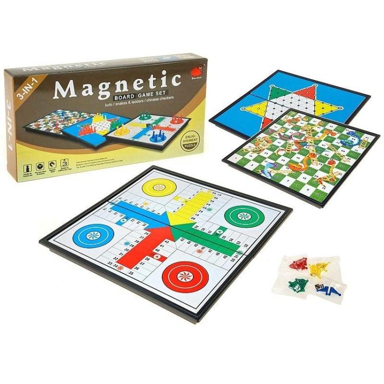 Gry planszowe 3w1 magnetyczne