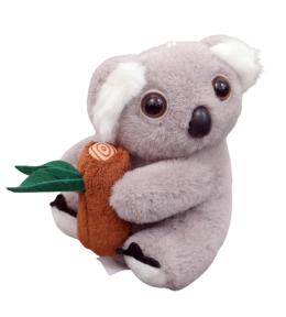 Brelok koala z gałęzią szary 12cm