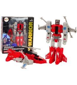 Robot-Helikopter 2w1 transformacja X-Warrior czerw